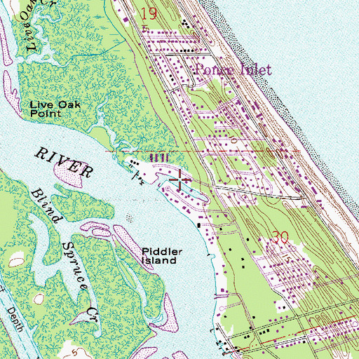 Topographic Map of Inlet Harbor, FL
