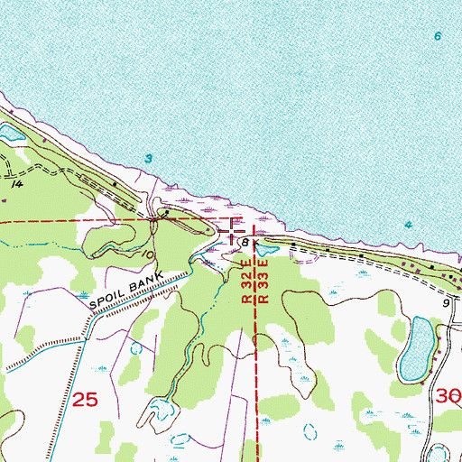 Topographic Map of Big Run, FL