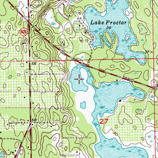 Topographic Map of Moran Lake, FL