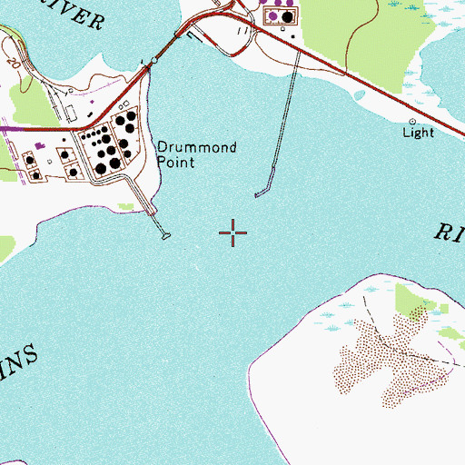 Topographic Map of Drummond Creek Range, FL