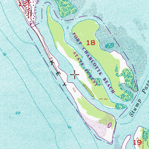 Topographic Map of Peterson Cut, FL