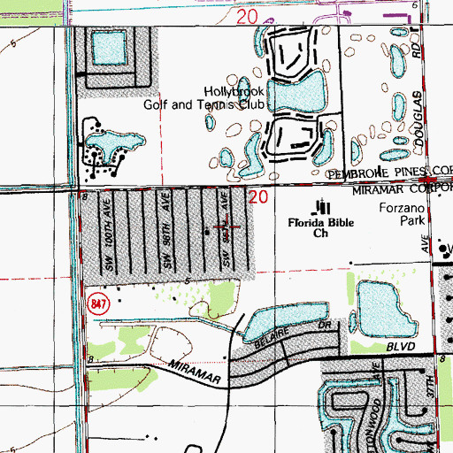 Topographic Map of Life Tabernacle, FL