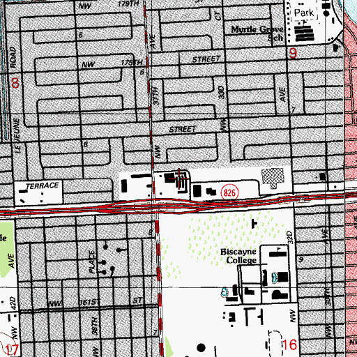 Topographic Map of Ludlam-Gratigny Plaza, FL