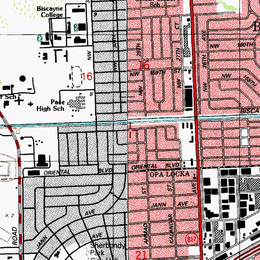 Topographic Map of Learning School, FL