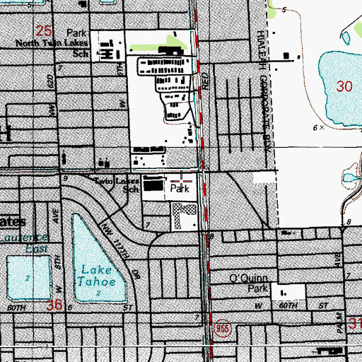 Topographic Map of Graham Park, FL