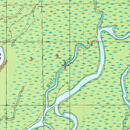 Topographic Map of Bills Arm, FL