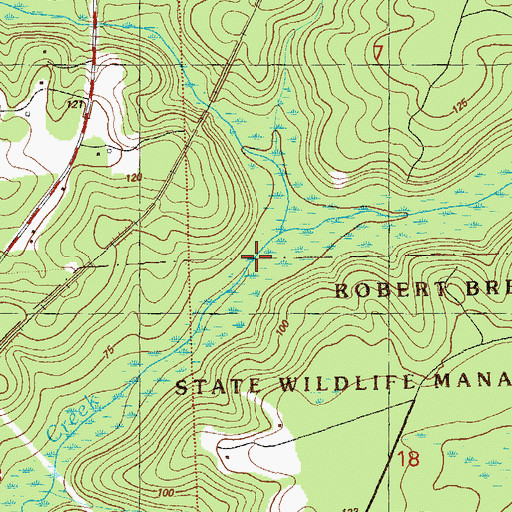 Topographic Map of Bull Creek, FL