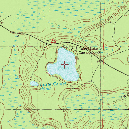 Topographic Map of Camel Pond, FL