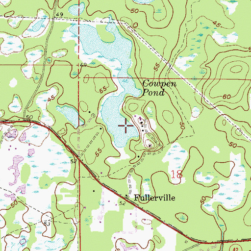 Topographic Map of Cowpen Pond, FL