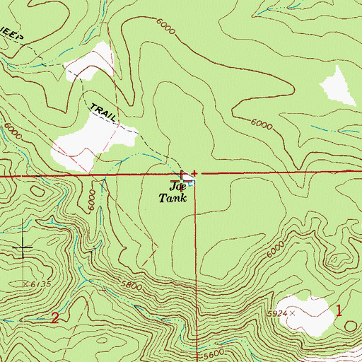 Topographic Map of Joe Tank, AZ