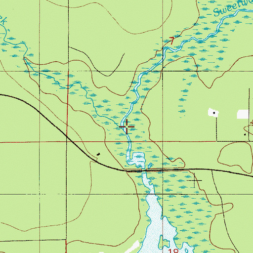Topographic Map of Deep Creek, FL