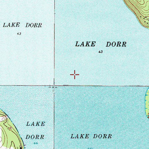 Topographic Map of Lake Dorr, FL