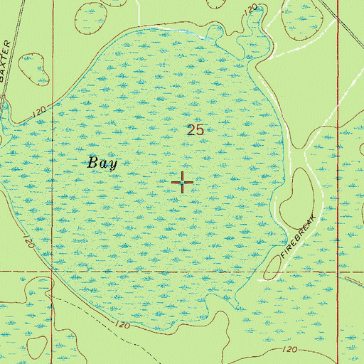 Topographic Map of Ellis Bay, FL
