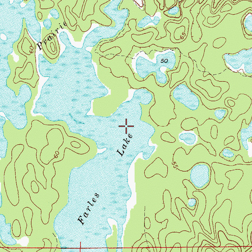 Topographic Map of Farles Lake, FL