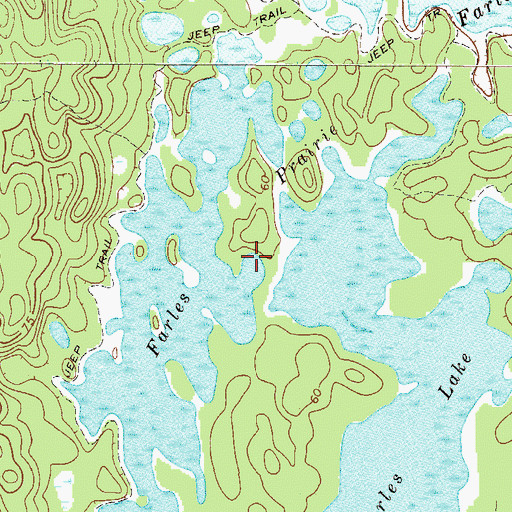 Topographic Map of Farles Prairie, FL