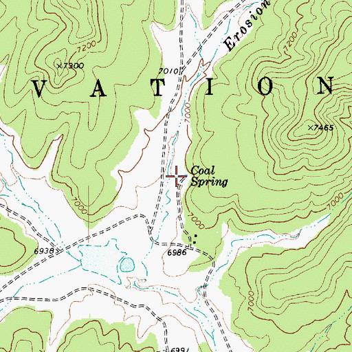 Topographic Map of Coal Spring, AZ