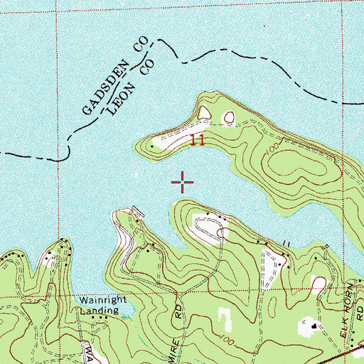 Topographic Map of Freeman Creek, FL