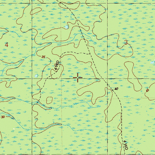 Topographic Map of Gum Bay, FL