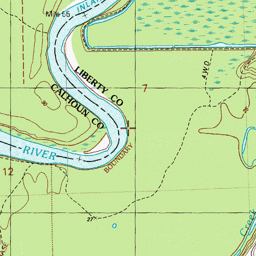 Topographic Map of Gunn Landing, FL