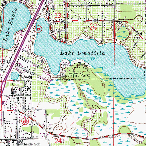 Topographic Map of Gurrant Park, FL