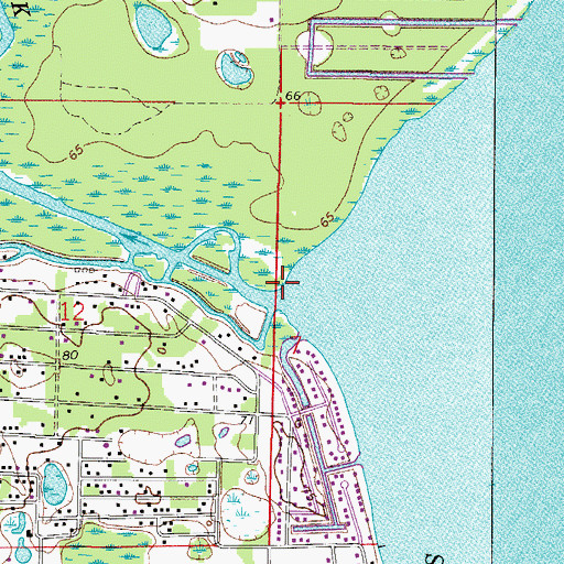 Topographic Map of Haynes Creek, FL