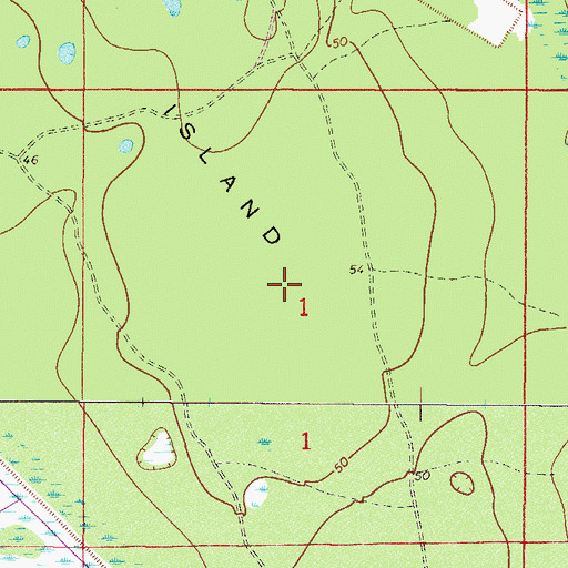 Topographic Map of Heather Island, FL