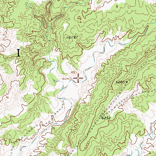 Topographic Map of Coal Spring Canyon, AZ
