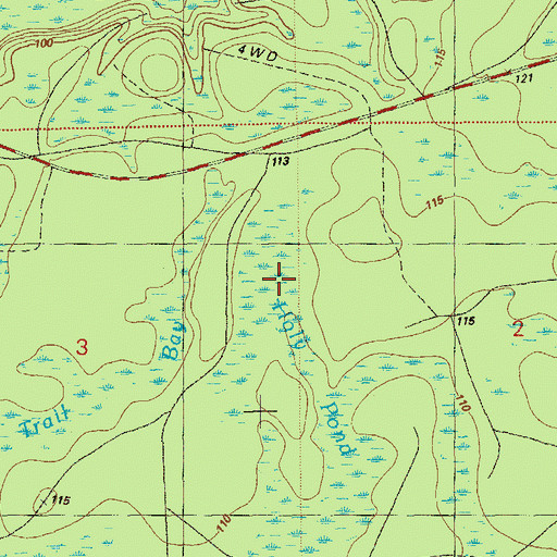 Topographic Map of Holy Pond, FL