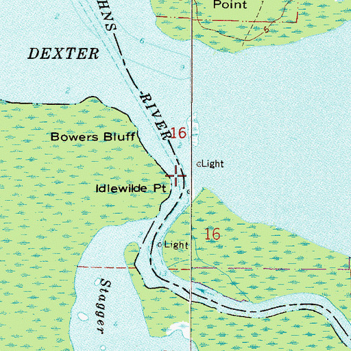 Topographic Map of Idlewilde Point, FL