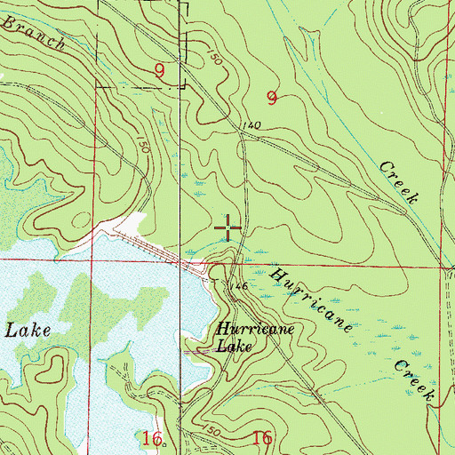 Topographic Map of Kennedy Branch, FL