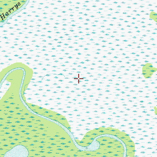 Topographic Map of Lake Woodruff National Wildlife Refuge, FL