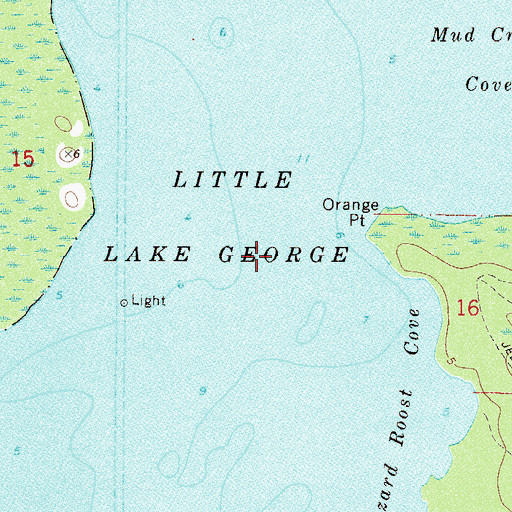 Topographic Map of Little Lake George, FL