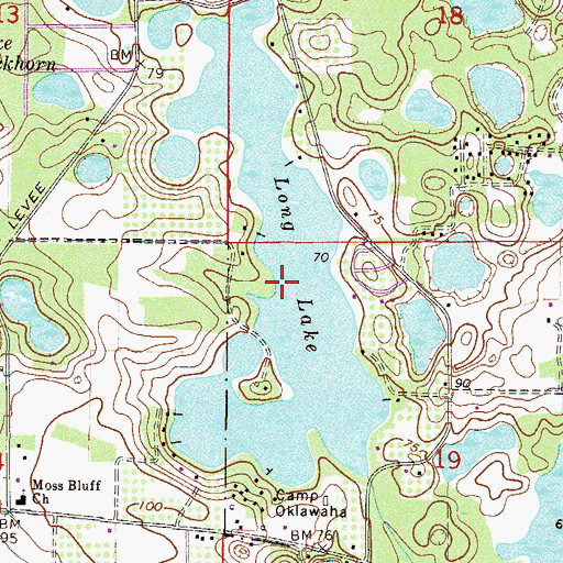 Topographic Map of Long Lake, FL