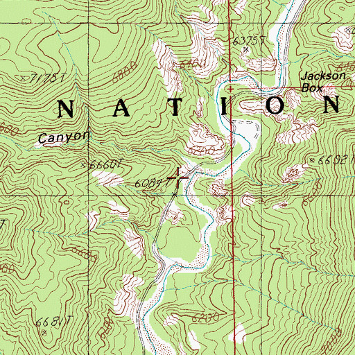 Topographic Map of Jones Canyon, AZ