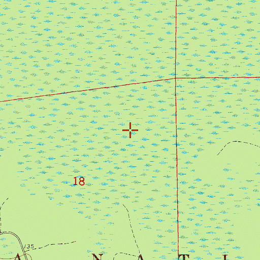 Topographic Map of Maple Head Creek, FL