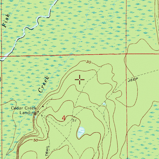 Topographic Map of Mason Bay, FL