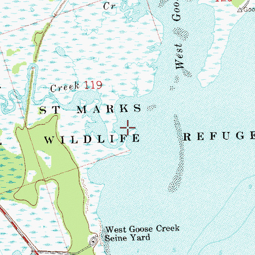 Topographic Map of Mensler Creek, FL