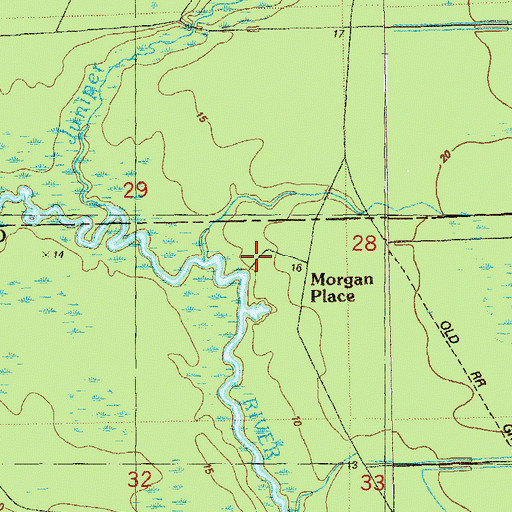 Topographic Map of Morgan Place, FL