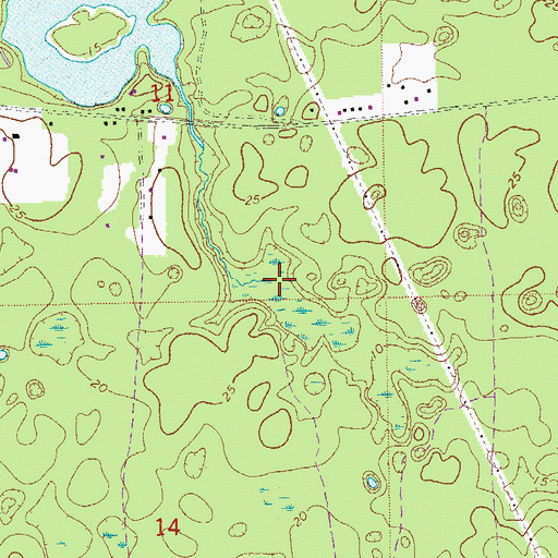 Topographic Map of Munson Slough, FL