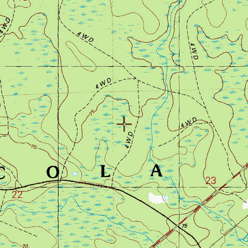 Topographic Map of Nixon Garden Cemetery, FL