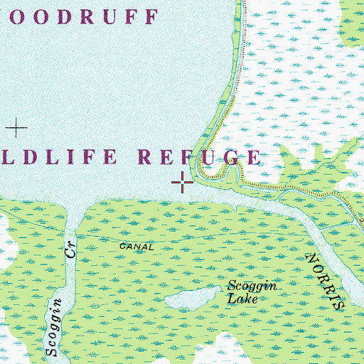 Topographic Map of Norris Dead River, FL