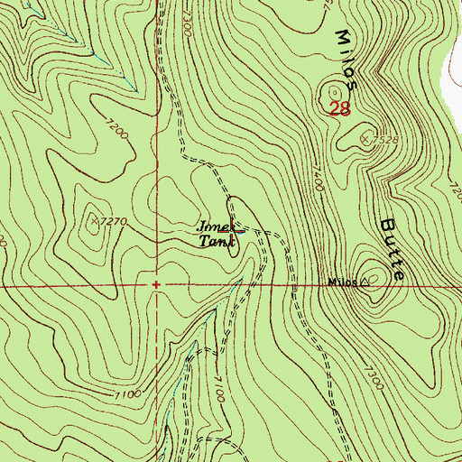 Topographic Map of Jones Tank, AZ