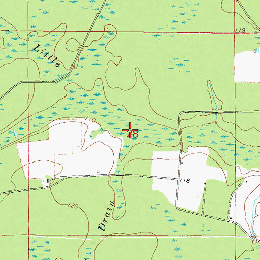 Topographic Map of Otter Drain, FL