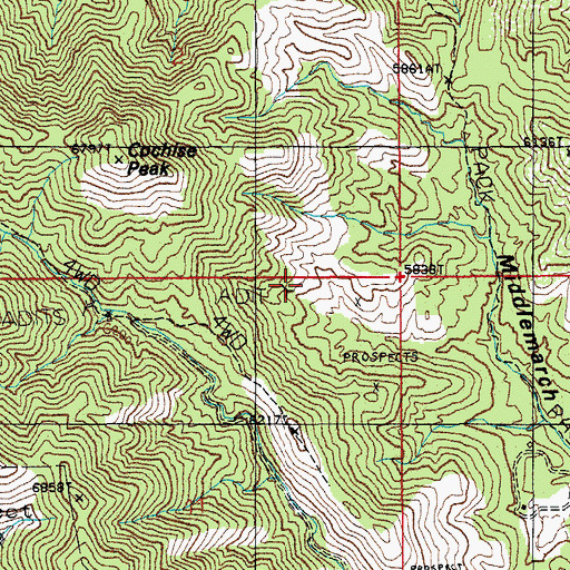 Topographic Map of Cobra Loma Mine, AZ
