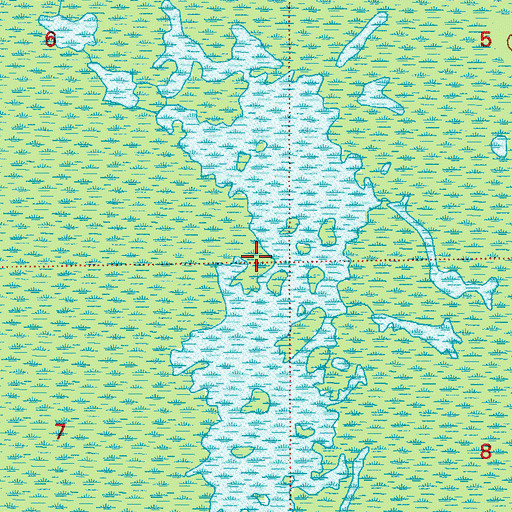 Topographic Map of Pinhook Swamp, FL