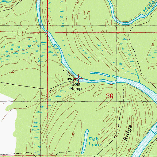 Topographic Map of Power Landing, FL