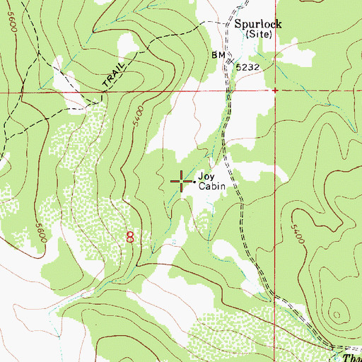 Topographic Map of Joy Cabin, AZ
