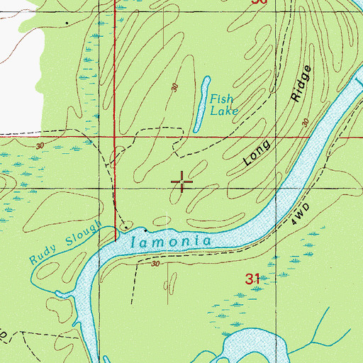 Topographic Map of Raccoon Slough, FL