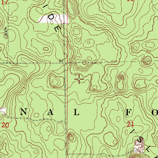 Topographic Map of Riverside Island, FL