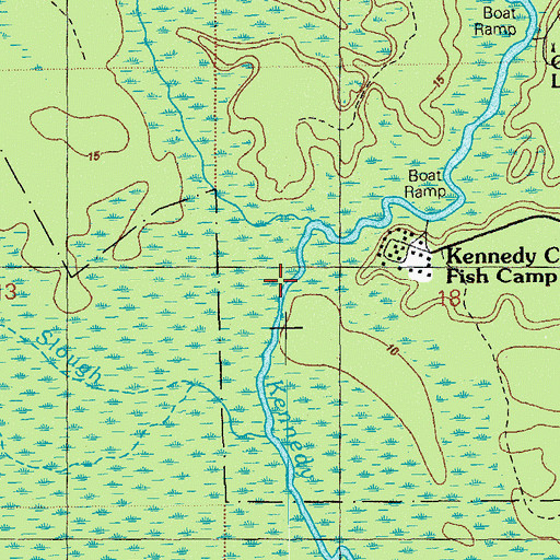 Topographic Map of Salty Branch, FL